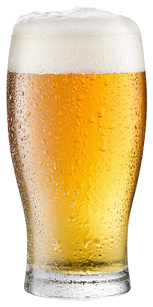 Cold draft beer glass
